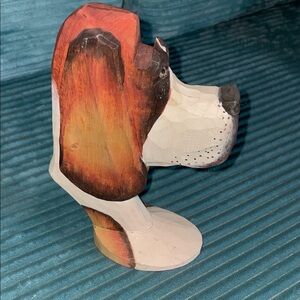 Handmade wooden eyeglass holder-hound dog